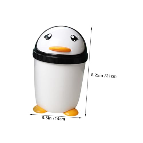 ZUNOXAZ Niedlicher Pinguin Mülleimer mit Flip Deckel Kunststoff Abfallkorb für Auto Büro Schlafzimmer Küche Stabiler Stand Praktische Schwingklappe Kreatives Design Vielseitig Einsetzbar ZUNOXAZ Niedlicher Pinguin Mülleimer mit Flip Deckel Kunststoff Abfallkorb für Auto Büro Schlafzimmer Küche Stabiler Stand Praktische Schwingklappe Kreatives Design Vielseitig Einsetzbar von ZUNOXAZ