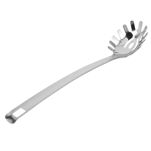 ZUNOXAZ Nudellöffel mit Abtropffunktion Küchenutensil für Spaghetti Leicht und Platzsparend Ergonomisches Design Einfach zu Bedienen und Langlebig von ZUNOXAZ