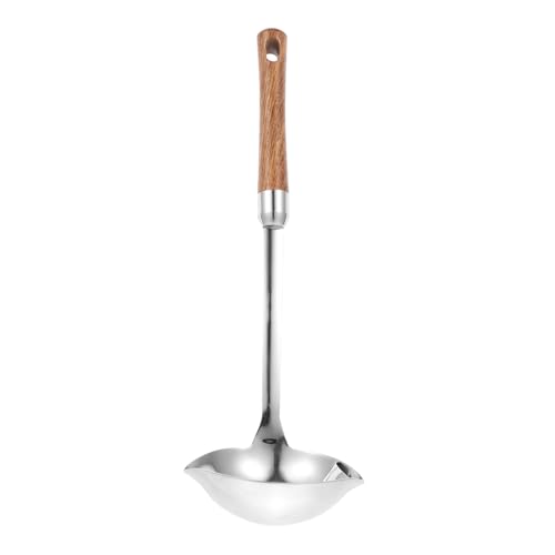 ZUNOXAZ Praktischer Ölabscheider Löffel aus Holz und Silikon mit Langem Griff Suppenkelle zum Abseihen und Fetttrennen Hitzebeständig und Sicher für Haushalt Beim Kochen ZUNOXAZ Praktischer Ölabscheider Löffel aus Holz und Silikon mit Langem Griff Suppenkelle zum Abseihen und Fetttrennen Hitzebeständig und Sicher für Haushalt Beim Kochen von ZUNOXAZ