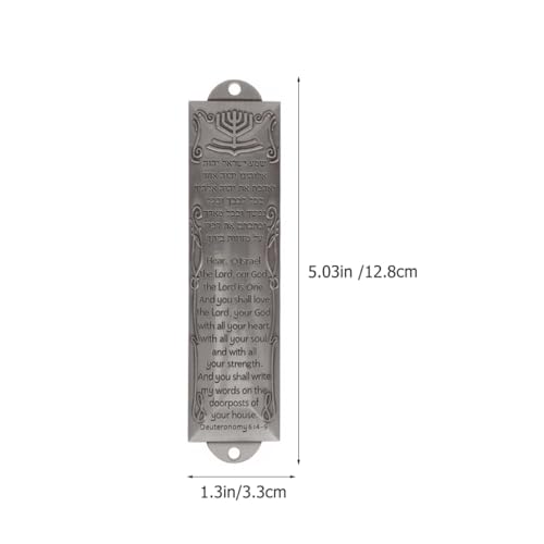 ZUNOXAZ Religiöse Mezuzah aus Metall Vintage Mezuzah Tafel mit Schriftrolle Handgefertigtes Jüdisches Deko Geschenk für Zuhause Antikes Silber Geeignet für Gebetsraum und Wohnkultur ZUNOXAZ Religiöse Mezuzah aus Metall Vintage Mezuzah Tafel mit Schriftrolle Handgefertigtes Jüdisches Deko Geschenk für Zuhause Antikes Silber Geeignet für Gebetsraum und Wohnkultur von ZUNOXAZ