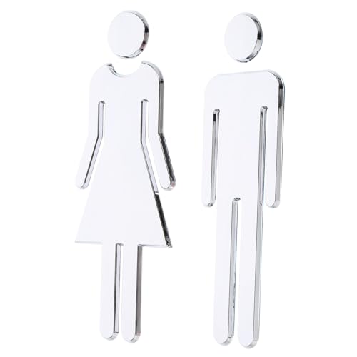 ZUNOXAZ Restroom Sign aus Metall für Herren Damen Wc Türschild Lavatory Sign Plate Langlebige Hotel waschraumkennzeichnung Klare Toilettentrennung Selbstklebend Einsetzbar ZUNOXAZ Restroom Sign aus Metall für Herren Damen Wc Türschild Lavatory Sign Plate Langlebige Hotel waschraumkennzeichnung Klare Toilettentrennung Selbstklebend Einsetzbar von ZUNOXAZ
