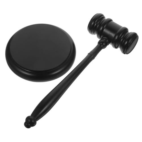 ZUNOXAZ Richterhammer Stütze Hammerhammer Kammerdiener Hammer Hammer Schlüssel Werkzeug Auktionatoren Auktionshammer Anwaltshammer Holz Schwarz von ZUNOXAZ
