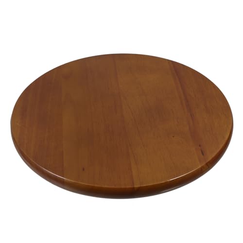ZUNOXAZ Runder Hockersitz aus Robustem Gummibaumholz Langlebiger Ersatz für Runde Stuhl Barhocker sitzflächen Vintage Farbton Stabiles Holz Design für Büro Zuhause und Restaurantgebrauch von ZUNOXAZ