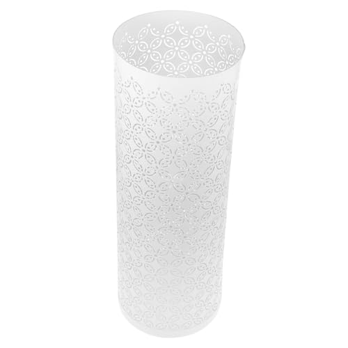 ZUNOXAZ Runder Regenschirmständer aus Korrosionsbeständigem Eisen mit Ausgehöhltem Design Stabiler Aufbewahrung für Lange Regenschirme und Gehstöcke Vielseitiger Haushalts organizer von ZUNOXAZ