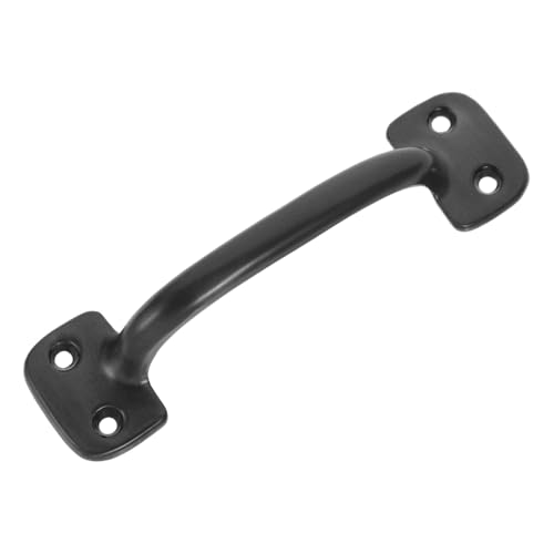 ZUNOXAZ Schrankgriff aus Robustem Zinklegierung Lochabstand Minimalistischer Küchenschrankgriff Ergonomischer Möbelgriff für Kommoden und Kleiderschränke in Schwarz von ZUNOXAZ