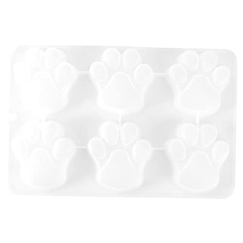 ZUNOXAZ Silikonform Hundepfote Backform für Kuchen Kekse Seife DIY Mousse Silikon Backform Weiß Lustiges Design Geschenkidee von ZUNOXAZ