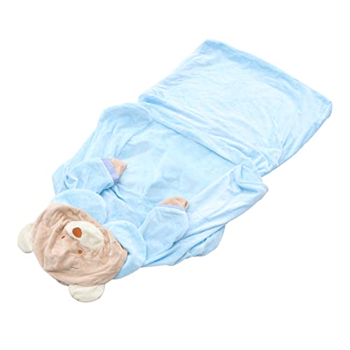 ZUNOXAZ Sofabezug mit Bärenmuster Elastischer Rutschfester Sofabezug Himmelblau für Familien mit Kleinkindern und Haustieren Schützend und von ZUNOXAZ