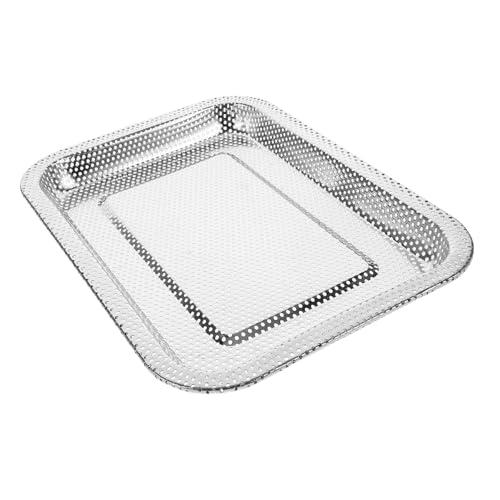 ZUNOXAZ Tablett zum Servieren von Tee quadratische Servierplatte Party-Serviertablett Kaffee-Serviertablett Air Fryer Backblech Küchensieb Air Fryer Ofengestell Rostfreier Stahl Silber ZUNOXAZ Tablett zum Servieren von Tee quadratische Servierplatte Party-Serviertablett Kaffee-Serviertablett Air Fryer Backblech Küchensieb Air Fryer Ofengestell Rostfreier Stahl Silber von ZUNOXAZ