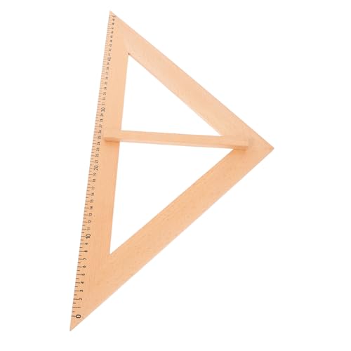 ZUNOXAZ Tafel-mallineal Hilfe Messgerät Für Lineale Entwerfen Winkelmesslineal Messlineale Schulherren Unterrichten Zeichnung Mathematisches Lineal Messen Herrscher Holz von ZUNOXAZ