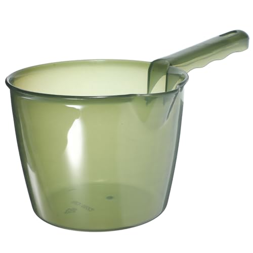 ZUNOXAZ Transparente Haushalts Wasserschöpfkelle mit Langem Griff Verstärktes Material Leichter Kunststofflöffel zum Gießen und Bewässern in Küche Garten und Haushalt Komfortabler Griff von ZUNOXAZ