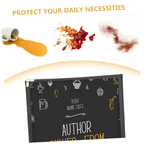 ZUNOXAZ Transparente PVC Menümappe mit Abgerundeten Ecken Wasserfester Klarsichthülle für Speisekarten Stabiler Loseblatt ordner für Gastronomie und Bürogebrauch von ZUNOXAZ