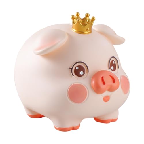 ZUNOXAZ Unzerbrechliche Vinyl Spardose Piggy Bank Kleines Schwein Sparbüchse Sparschwein Niedlich Cartoon Geldbox für Jungen Mädchen Kinderzimmer Dekoration Sparen Lernen von ZUNOXAZ