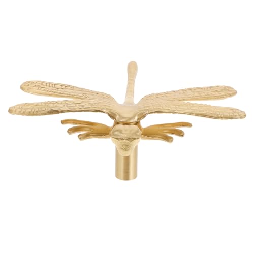 ZUNOXAZ Vintage Messing Möbelgriff Schubladenknopf Libellenform Möbelgriffe für Küchenschränke Kommoden Schränke und Kleiderschränke Dekorativer Robuster Möbelbeschlag ZUNOXAZ Vintage Messing Möbelgriff Schubladenknopf Libellenform Möbelgriffe für Küchenschränke Kommoden Schränke und Kleiderschränke Dekorativer Robuster Möbelbeschlag von ZUNOXAZ