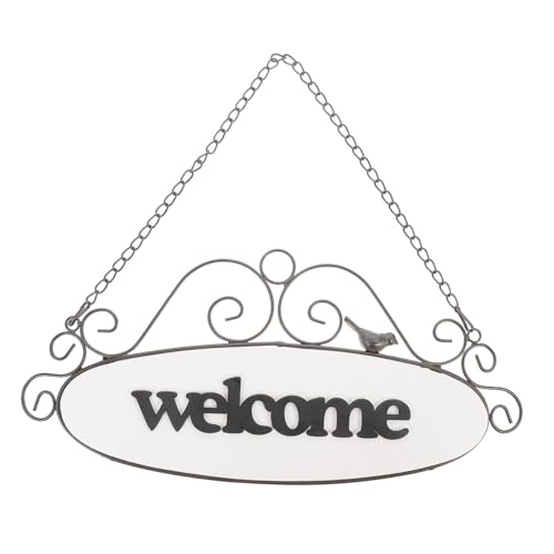 ZUNOXAZ Vintage Türschild Willkommensschild zum Aufhängen im Europäischen Stil Dekoratives Metallschild für Tür Fenster Garten und Büro Rustikale Wanddeko Außen und Innen ZUNOXAZ Vintage Türschild Willkommensschild zum Aufhängen im Europäischen Stil Dekoratives Metallschild für Tür Fenster Garten und Büro Rustikale Wanddeko Außen und Innen von ZUNOXAZ