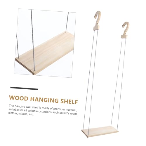 ZUNOXAZ Wandregal aus Holz Hängendes Aufbewahrungsboard Kreatives Schwebendes Holzregal für Schlafzimmer Kinderzimmer Wohnzimmer und Büro Modernes Design Geruchsneutral und Langlebig von ZUNOXAZ