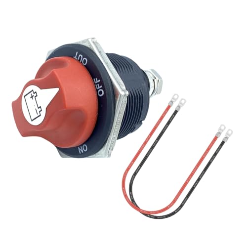 ZUNOXAZ Wasserdichter Batterie Hauptschalter mit Kabel Schwerer Batterie Trennschalter für Boot Rv Atv Auto und Campingfahrzeuge Langlebig und Installieren von ZUNOXAZ