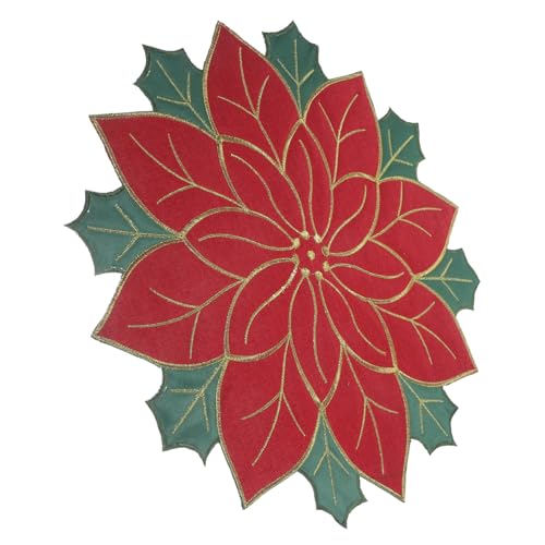 ZUNOXAZ Weihnachtliches Tischset mit Gesticktem Winterbeeren Design Rutschfestes Strapazierfähiges Platzset Dekorative Tischmatte für Festliche Esstische ZUNOXAZ Weihnachtliches Tischset mit Gesticktem Winterbeeren Design Rutschfestes Strapazierfähiges Platzset Dekorative Tischmatte für Festliche Esstische von ZUNOXAZ