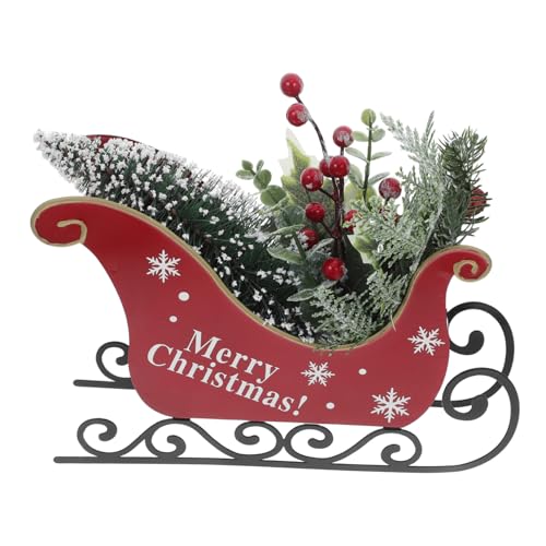 ZUNOXAZ Weihnachtsschlitten Deko Künstlicher Pflanze Tischdekoration für Weihnachten Festlicher Xmas Schmuck für Zuhause Büro und Party Langlebiges Weihnachtsornament ZUNOXAZ Weihnachtsschlitten Deko Künstlicher Pflanze Tischdekoration für Weihnachten Festlicher Xmas Schmuck für Zuhause Büro und Party Langlebiges Weihnachtsornament von ZUNOXAZ