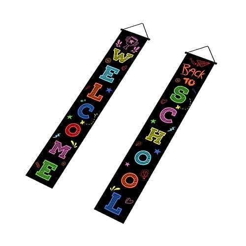 ZUNOXAZ Willkommensbanner Schulbeginn Türhänger Dekoration für Klassenzimmer Party Indoor Outdoor Wiederverwendbar Festlich für Schulanfang ZUNOXAZ Willkommensbanner Schulbeginn Türhänger Dekoration für Klassenzimmer Party Indoor Outdoor Wiederverwendbar Festlich für Schulanfang von ZUNOXAZ