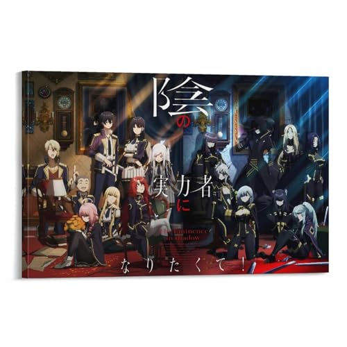 ZUNYUEFU Anime-Poster "The Eminence in Shadow" (4)(1)-2436 Leinwand-Kunstposter und Wandkunst, Bilddruck, moderne Familiendekor-Poster, 30 x 45 cm von ZUNYUEFU