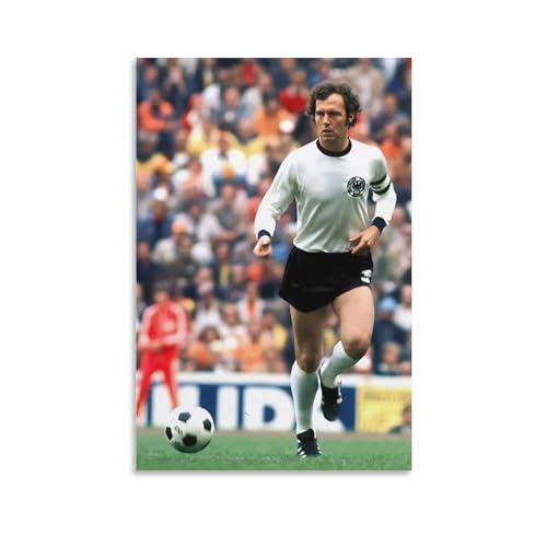 ZUNYUEFU Franz Beckenbauer Fußballspieler-Poster (4) – 2436 Leinwandbild, Wandkunst, dekoratives Bild, Drucke, moderne Dekoration, 30 x 45 cm von ZUNYUEFU