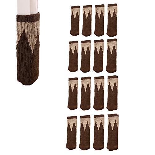 ZUOLUO Stuhlbeinsocken Stuhlbeinkappen Stuhl füße Boden Protektoren Stuhl Beine Boden Protector Stuhl Bein Boden Protektoren Pads für Stuhl Beine 11,Brown von ZUOLUO