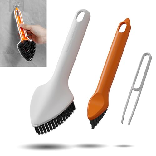 ZUOQIANG 3-in-1 Reinigungsbürste, Multifunktionale Reinigungsbürste, Spaltreinigungsbürste mit Clip, Bürste Reinigung, Cleaning Brush für Bad küchen Fliesenböden und Dachrinne von ZUOQIANG