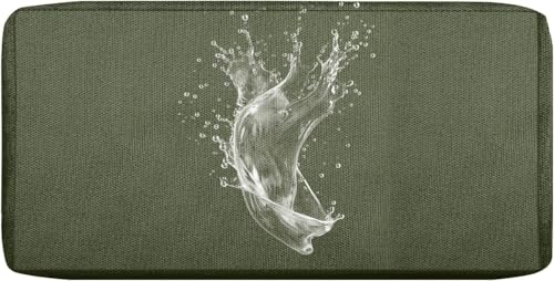 Sitzkissenbezug Für Gartenmöbel Terrasse Wasserdichter Sitzkissenbezug Mit Reißverschluss Abnehmbar & Einfach Zu Reinigen - Passt Für L-Form Couch Und Ecksofa(A17,60x55x10cm) von ZUOZHE