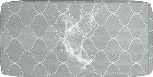 Sitzkissenbezug Für Gartenmöbel Terrasse Wasserdichter Sitzkissenbezug Mit Reißverschluss Abnehmbar & Einfach Zu Reinigen - Passt Für L-Form Couch Und Ecksofa(A2,50x50x5cm) von ZUOZHE