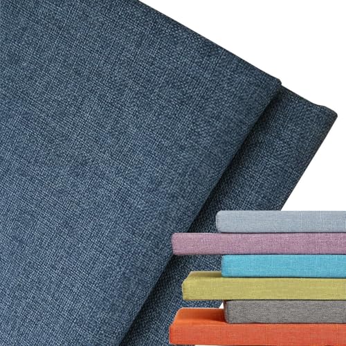 ZUOZHE 5cm Dicke Garden Chair Seat Cushion Covers,Ersatzbezug Für Sitzauflage，Wasserdicht & UV-Schutz - Leinen Bezug Mit Reißverschluss for Square Kitchen Dining Room Sofa Cushion(Blue,130x30x5 cm) von ZUOZHE