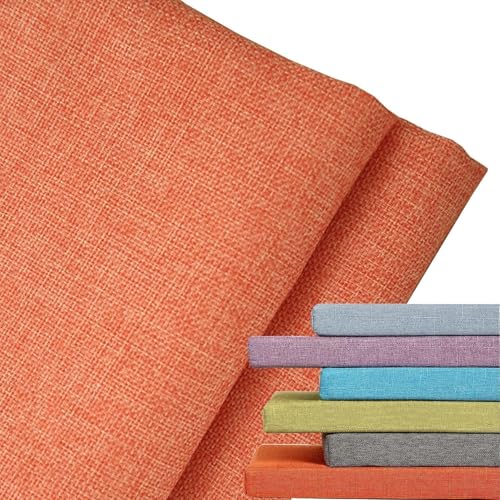 ZUOZHE 5cm Dicke Garden Chair Seat Cushion Covers,Ersatzbezug Für Sitzauflage，Wasserdicht & UV-Schutz - Leinen Bezug Mit Reißverschluss for Square Kitchen Dining Room Sofa Cushion(Orange,110x50x5 cm) von ZUOZHE