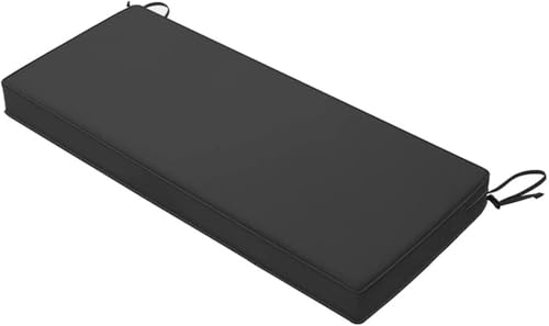 ZUOZHE Bankauflage Gepolstert 5cm Dicke -Innen & Outdoor Bierbankauflage Wasserdicht & Waschbar Für Bierzeltgarnitur, Gartenbank, Terrasse - Abnehmbarer Bezug(Dark Grey,100x30x5cm) von ZUOZHE
