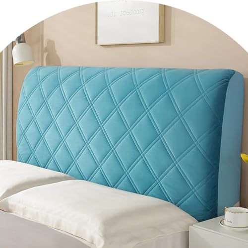 ZUOZHE Bett Kopfteilbezug Staubdicht Waschbar - Weicher Stretch Bezug Mit Polsterung Universell Für Alle Kopfteile Bis King Size - Schutz Und Dekoration Fürs Schlafzimmer(Blue,79inch(200cm)) von ZUOZHE