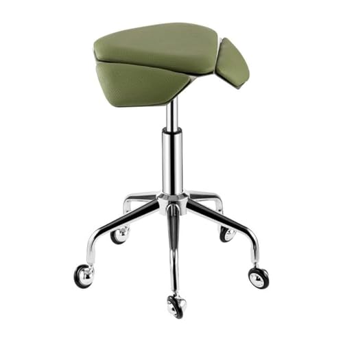 ZUOZUIYQ Einstellbarer Sattelhocker Sattelhocker Innen- und Außener -Ergonomic Sattelstuhl Rolling Stool mit Rädern von ZUOZUIYQ