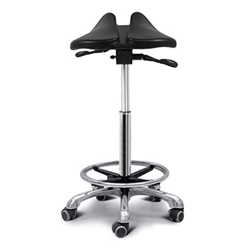 ZUOZUIYQ Ergonomischer Sattelhocker Schwenkerner Sattelstuhl Verstellbarer Hocker mit Profilring, Stil 1 von ZUOZUIYQ