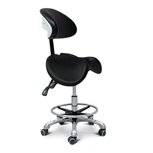 ZUOZUIYQ Ergonomischer Sattelhocker Schwenkerner Sattelstuhl Verstellbarer Hocker mit Profilring, Style 2 von ZUOZUIYQ