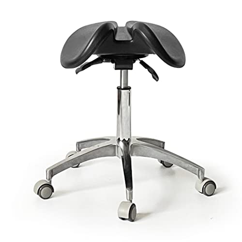ZUOZUIYQ Ergonomischer Sattelhocker Verstellbarer Sattelhocker Zahnstuhl für zahnärztliche Labor -Salon -Massage -Studio -Büro, A2 von ZUOZUIYQ