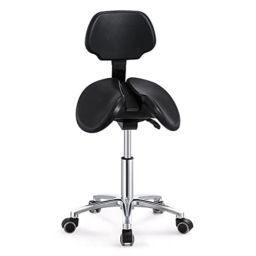 ZUOZUIYQ Ergonomischer Split -Sitzstil -Rückenlehne Sattelhocker Verstellbarer Zahnarzt Doktor Sattelstuhl für Krankenhauslabor -Salon -Büro, a von ZUOZUIYQ