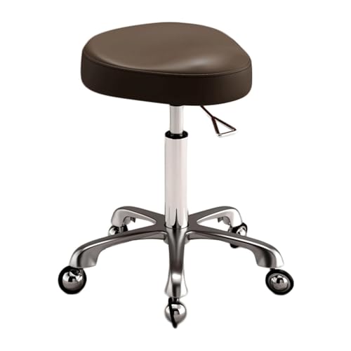 ZUOZUIYQ Sattelhocker Ergonomischer Sattelstuhl Rolling Sattelhocker mit verstellbaren Rädern leicht zu versammeln von ZUOZUIYQ