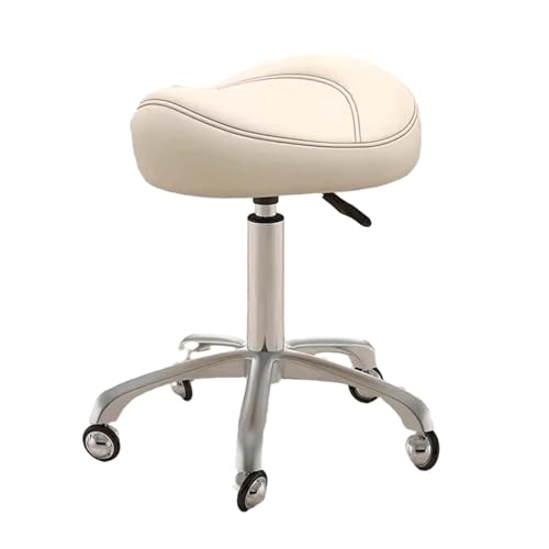 ZUOZUIYQ Sattelhocker Rolling Drehstuhl mit Rädern Height verstellbare ergonomische Dental -Sattelstuhl für Hygiene Klinik Salon Tatoo Massage Office von ZUOZUIYQ