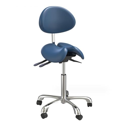 ZUOZUIYQ Sattelhocker Split Style Sattelsitz Stuhl Ergonomischer Sattelhocker mit verstellbaren Sattelstühlen für das Krankenhauslaborbüro, D. von ZUOZUIYQ