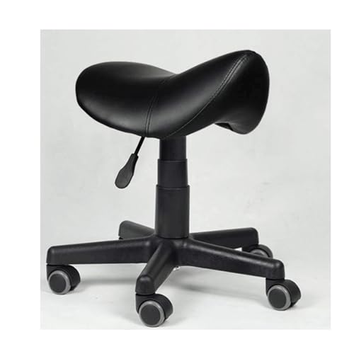 ZUOZUIYQ Sattelhocker mit Rädern Verstellbare Höhe Hochleistungsschwenkern Rolling Stuhl Stuhl Ottoman Sitz für Klinik Zahnarzt Massage -Salons Studio -Unterstützung für 550 Pfund von ZUOZUIYQ