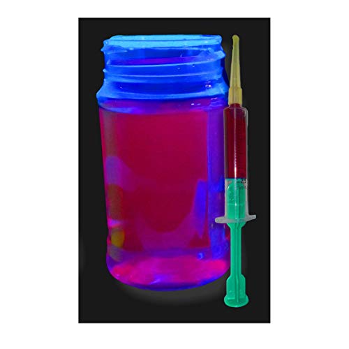 Glühend Fluorescent Farbstoff, Liquid: Neon UV Blacklight Reaktive 2ml Konzentrat - Pink (Rot) UV Rosa (Rot), 2ml von ZUPERPAINT