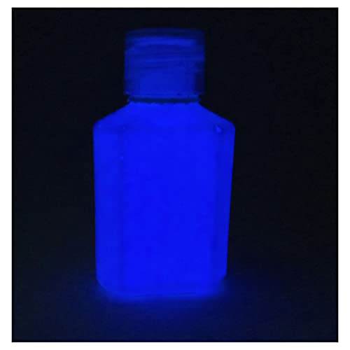 Leuchtende Acryl-Farbe - leuchtet im Dunkeln - freie Farbauswahl - 60 ml, blau, 60ml (2.1 fl oz) von ZUPERPAINT