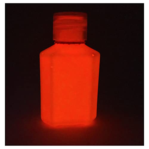 Leuchtende Acryl-Farbe - leuchtet im Dunkeln - freie Farbauswahl - 60 ml, rot, 60ml (2.1 fl oz) von ZUPERPAINT