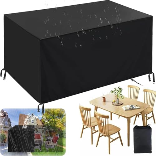 ZUROJ Abdeckung Gartenmöbel Winterfest 240x40x43cm Tisch-Regenschutz Hoftischbezug Hofmöbelbezug Regenfest Winddicht Möbelbezug - Schwerlast 420D Oxford Gewebe Plane Schutzhülle Abdeckung von ZUROJ