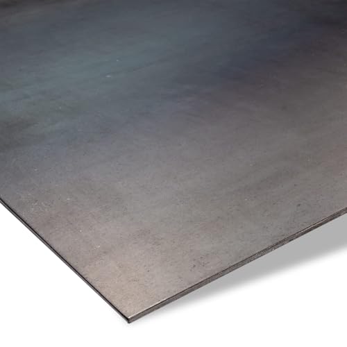 ZUSCHNITTPROFI.DE® Blech-Zuschnitt Schwarzblech gezundert, Format: 10 x 20 cm, Stärke 3mm, entgratet, gratfrei, Rohstahl-Schwarzblech in verschiedenen Stärken, gefertigt in Deutschland von ZUSCHNITTPROFI.DE