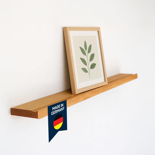 ZUSCHNITTPROFI.DE Design Bilderleiste aus massiver Eiche 1,9-2cm stark, 140 cm breit, für Fotos, Bilderrahmen, Bücher, Magazine, Handgefertigt, schwebendes Regalbrett als Board oder Bücherregal ZUSCHNITTPROFI.DE Design Bilderleiste aus massiver Eiche 1,9-2cm stark, 140 cm breit, für Fotos, Bilderrahmen, Bücher, Magazine, Handgefertigt, schwebendes Regalbrett als Board oder Bücherregal von ZUSCHNITTPROFI.DE