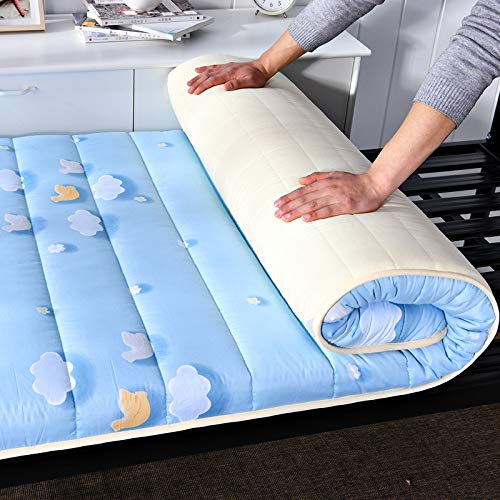 ZUSFUL Dicke Bodenmatratze Tatami Gepolsterte Matratze Doppel Matratze Atmungsaktive Boden Futon-matratze Futonbett Matratze Futon,90x200cm von ZUSFUL