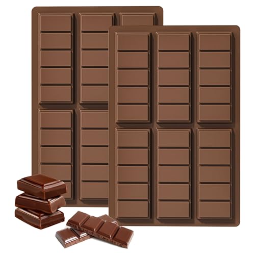 ZUUKOO LIGHT 2 Stück Schokoladenformen Schokoladenform aus Silikon Schokoladentafel Form Silikonform Braun Schokolade Formen Form für Milchschokolade Bar Silikonformen Silikon dick Candy Bar Formen ZUUKOO LIGHT 2 Stück Schokoladenformen Schokoladenform aus Silikon Schokoladentafel Form Silikonform Braun Schokolade Formen Form für Milchschokolade Bar Silikonformen Silikon dick Candy Bar Formen von ZUUKOO LIGHT